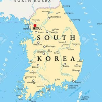 ví trị địa lý của Hàn Quốc