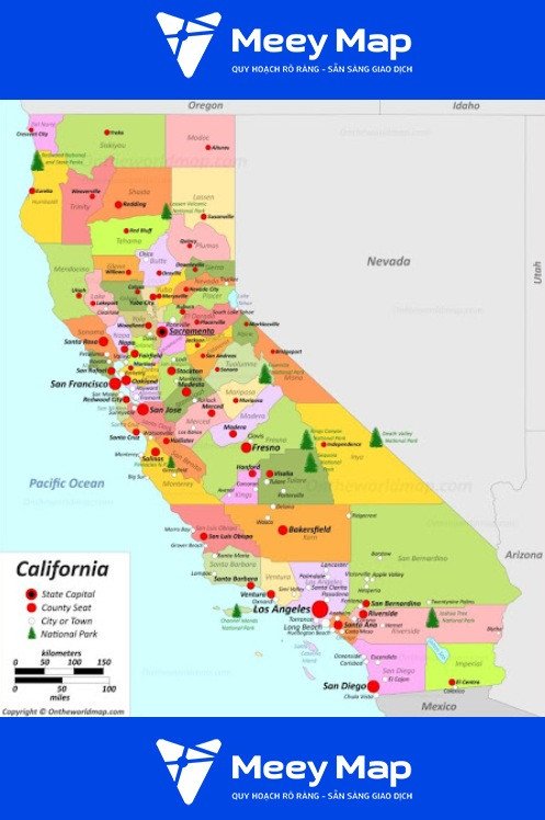 Bản đồ bang California