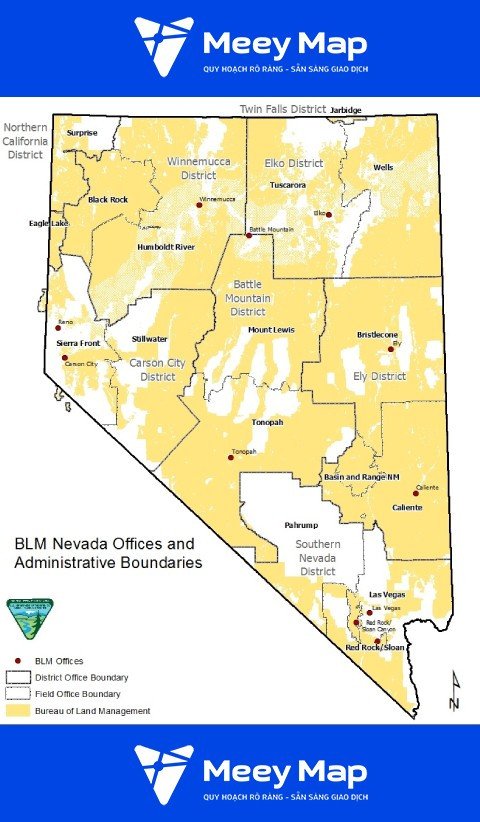 Bản đồ bang Nevada