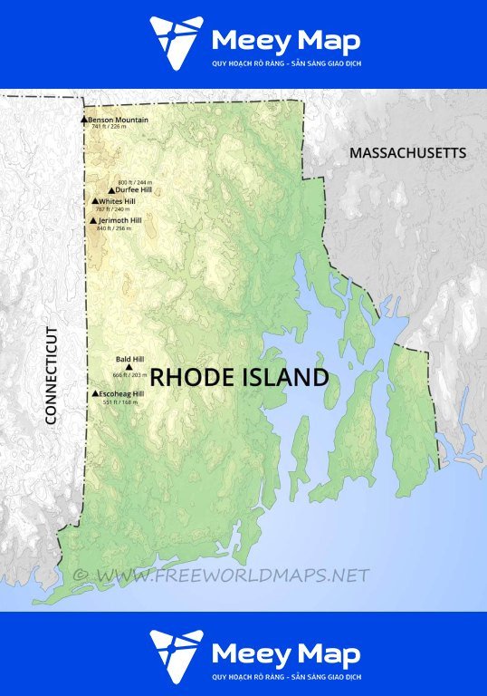Bản đồ bang Rhode Island