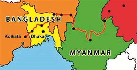 Bangladesh là Nước Nào? Khám Phá Toàn Diện Bản đồ minh họa vị trí của Bangladesh, đất nước ven Vịnh Bengal