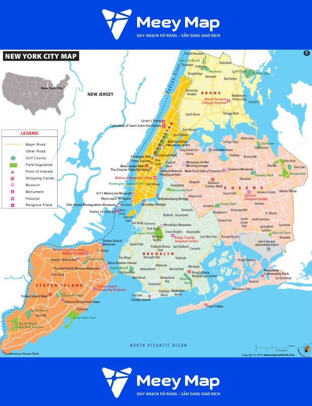 Bản đồ tiểu bang New York