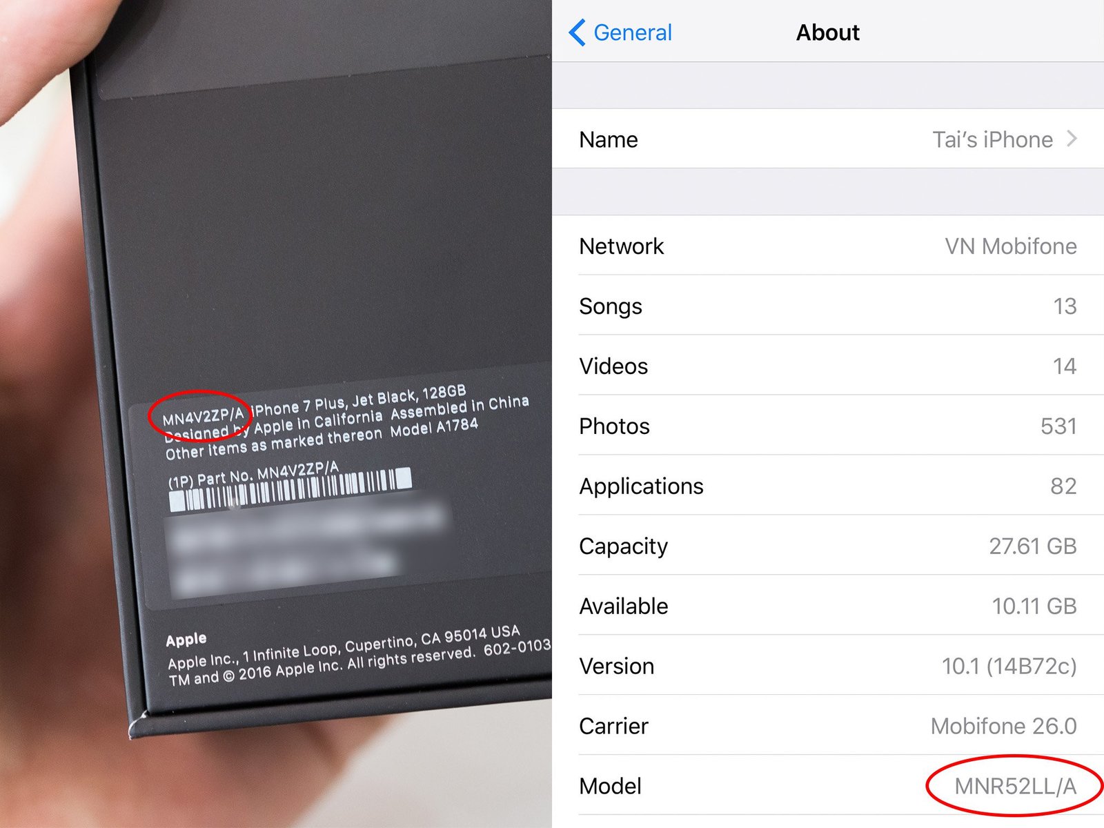Giải Mã Ký Hiệu Mã iPhone: VN/A, LL/A Là Nước Nào? Bảng ký hiệu mã iPhone là nước nào, minh họa các mã VN/A, LL/A, ZP/A trên iPhone