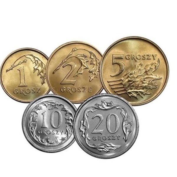 Bộ sưu tập các đồng tiền xu Ba Lan Złoty và Grosz