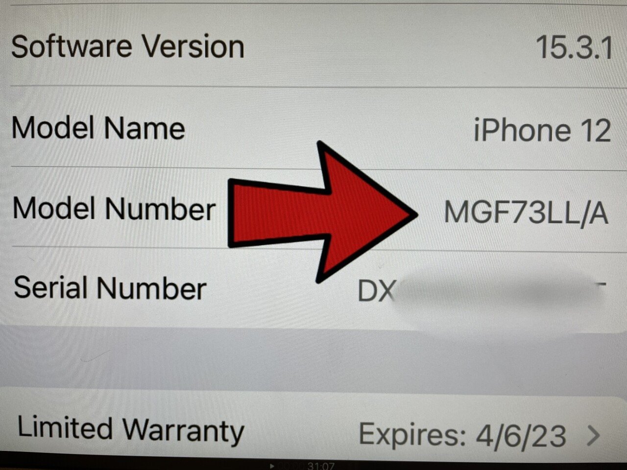 Các mã máy iPhone