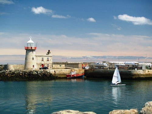 Cảng Howth yên bình nơi thuyền buồm và hải âu hòa quyện tại bờ biển Ai Nhĩ Lan