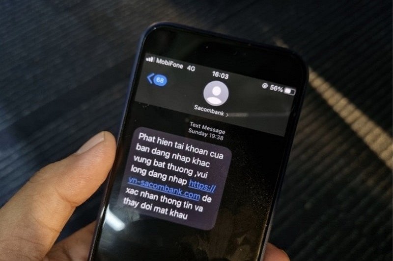 Cảnh báo về liên kết lừa đảo trong tin nhắn SMS