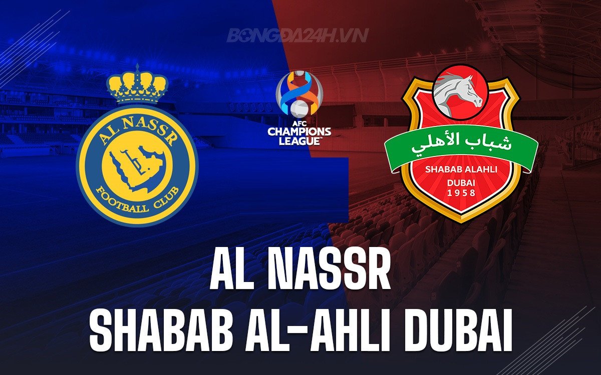 Cảnh đối đầu giữa cầu thủ Al Nassr và Al Ahli Dubai trong trận đấu AFC Champions League