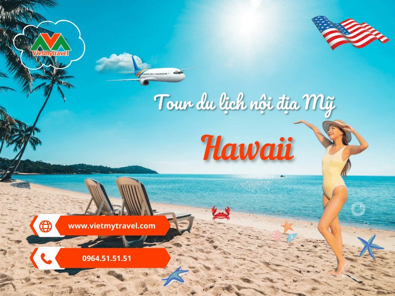 Đảo Hawaii với bãi biển nhiệt đới, núi lửa và văn hóa đa dạng, điểm đến thiên đường cho du lịch nước Mỹ