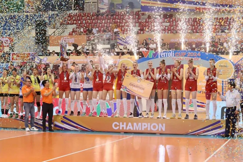 Korabelka Là Nước Nào? Đội Bóng Chuyền Nga Vô Địch VTV Cup 2024 Đội Korabelka nhận giải vô địch VTV Cup 2024