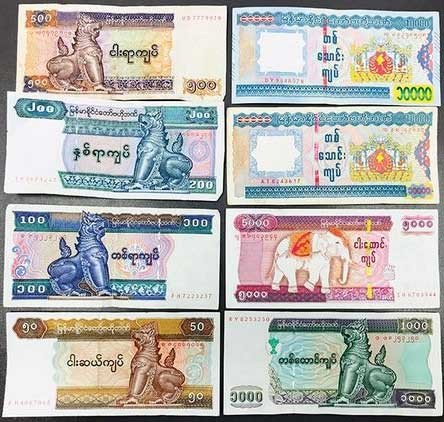 Đồng Kyat, đơn vị tiền tệ chính thức của quốc gia Myanmar