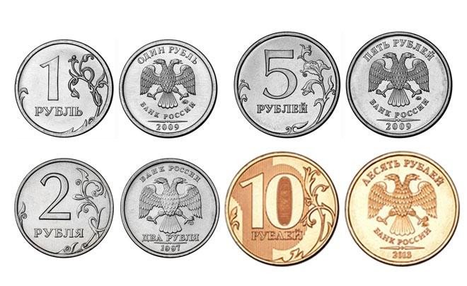 Đồng xu 1 - 2 - 5 - 10 Rúp