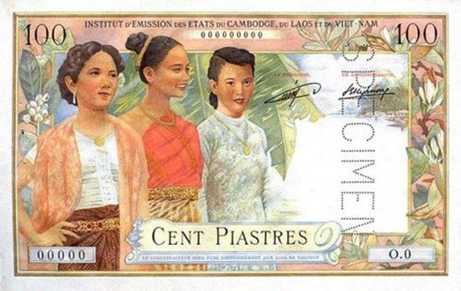 Giấy bạc Đông Dương mệnh giá 100 đồng bạc, hình ảnh các mệnh giá tiền Việt Nam từ trước đến nay