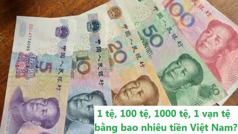 1000 Tệ Đổi Ra Bao Nhiêu Tiền Việt Nam Chính Xác Hình ảnh các tờ tiền Nhân dân tệ Trung Quốc với nhiều mệnh giá khác nhau, minh họa giá trị 1000 tệ đổi ra tiền Việt Nam.