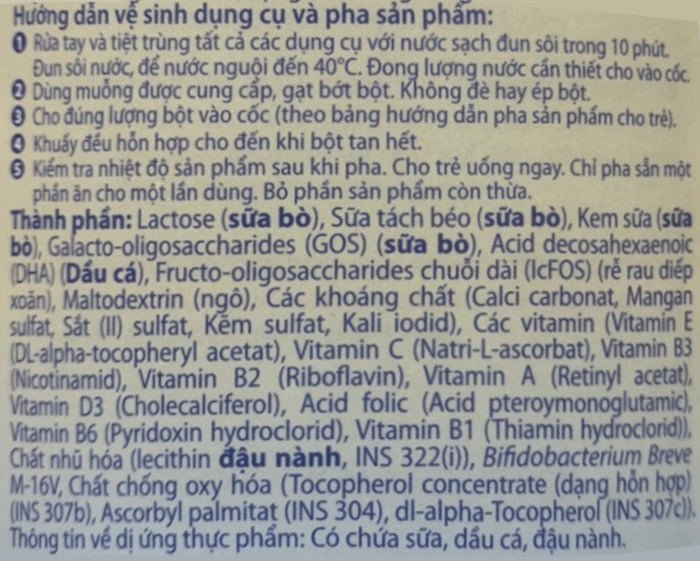 Hướng dẫn bảo quản sữa Aptamil Profutura Kid số 3 sau khi mở nắp