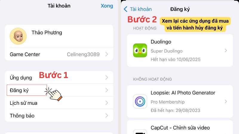 Hủy đăng ký trước khi chuyển vùng iPhone