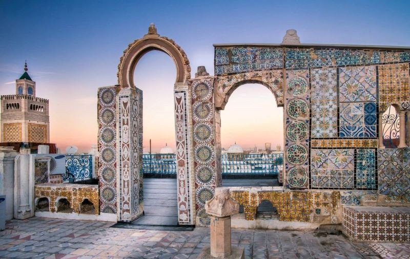 Kiến trúc độc đáo của Nhà thờ Hồi giáo Olive ở Tunisia