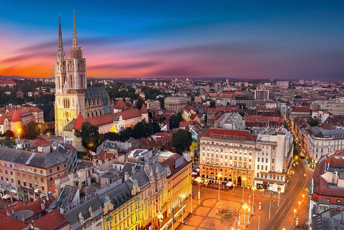 Kiến trúc Gothic ấn tượng tại trung tâm thành phố Zagreb, Croatia