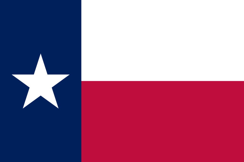 Lá cờ một ngôi sao biểu tượng của bang Texas, Hoa Kỳ