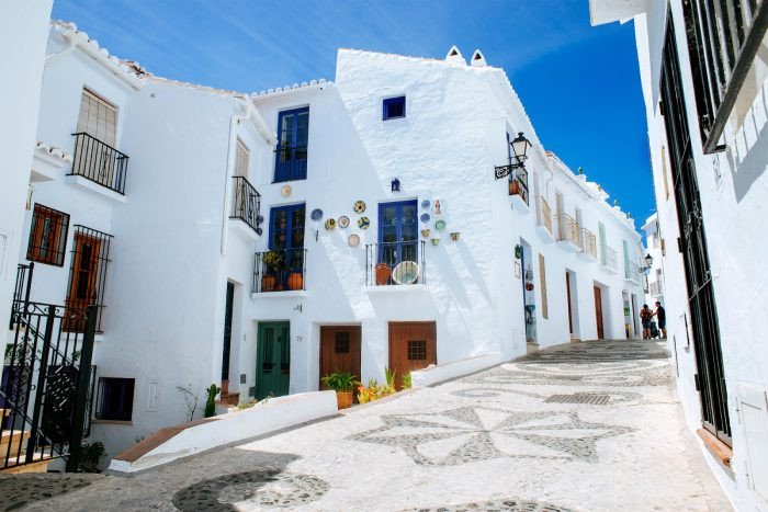 Ngôi làng Frigiliana, Tây Ban Nha với kiến trúc Địa Trung Hải cổ điển