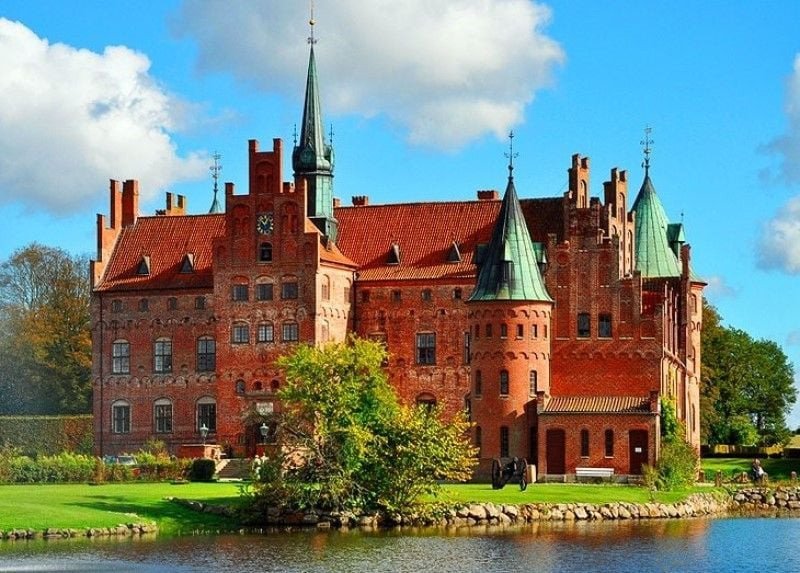Phong cảnh thành phố Copenhagen, thủ đô sôi động và đáng sống của Đan Mạch, với kiến trúc cổ kính và kênh đào đặc trưng.