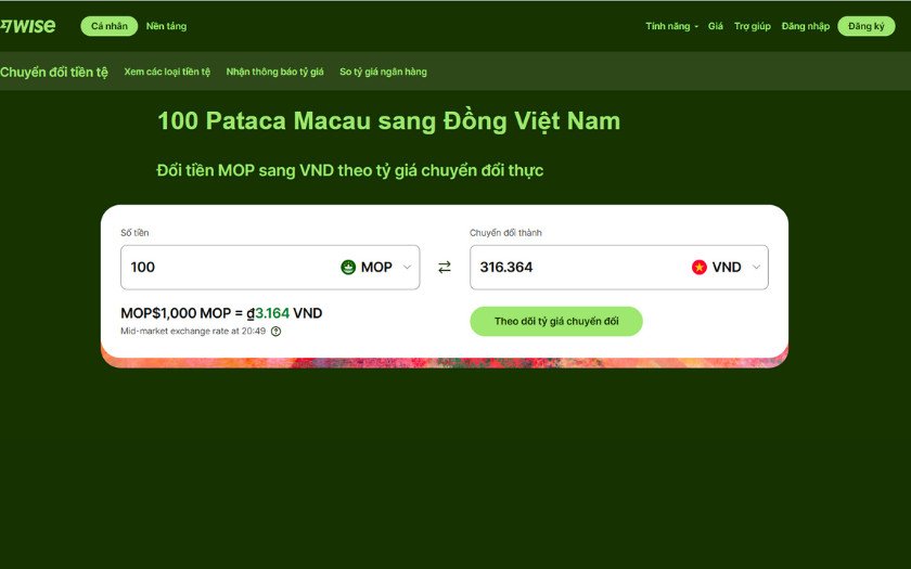 Sử dụng các công cụ chuyển đổi tiền tệ trực tuyến