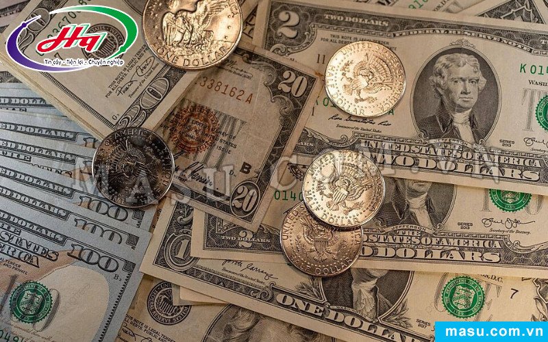 Tiền tệ đô la Mỹ với các mệnh giá phổ biến và giá trị tương ứng