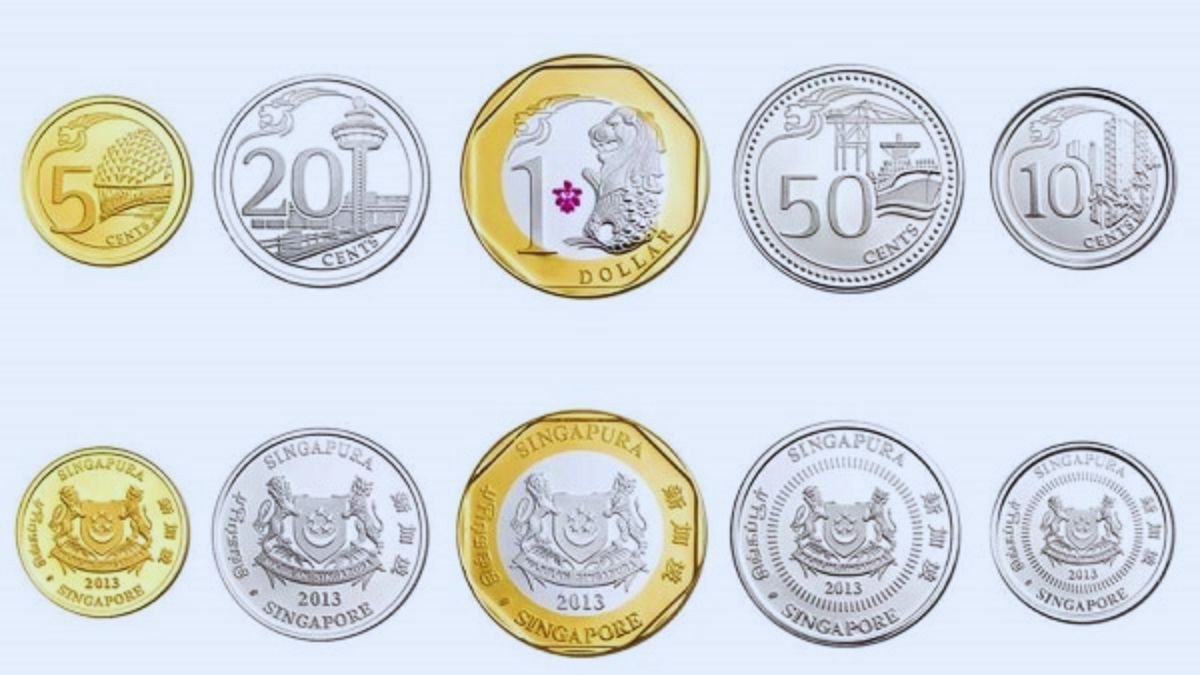 Tiền xu Đô la Singapore với các mệnh giá nhỏ