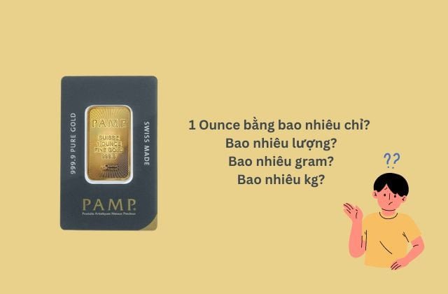 Tính toán giá vàng quốc tế theo ounce