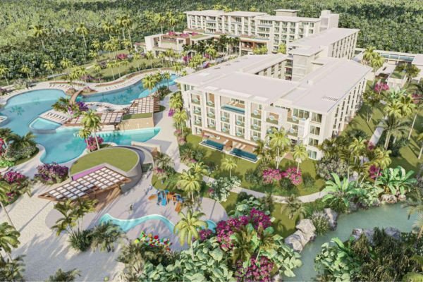 Toàn cảnh dự án InterContinental Grenada Resort với bãi biển cát trắng riêng và hồ bơi lớn