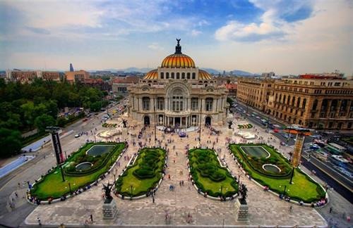 Toàn cảnh trung tâm thủ đô Mexico City, một đô thị lớn của quốc gia Mexico