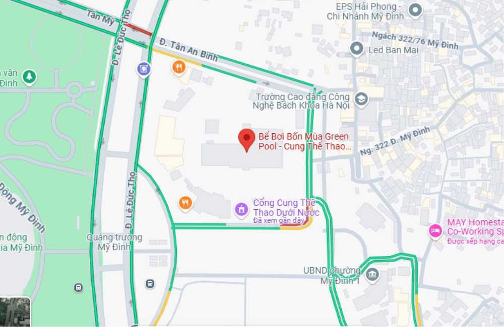 Cung Thể Thao Dưới Nước Mỹ Đình: Trung Tâm Bơi Lội Đẳng Cấp Tại Thủ Đô Vị trí chiến lược của cung thể thao dưới nước Mỹ Đình trên bản đồ Hà Nội, dễ dàng tiếp cận