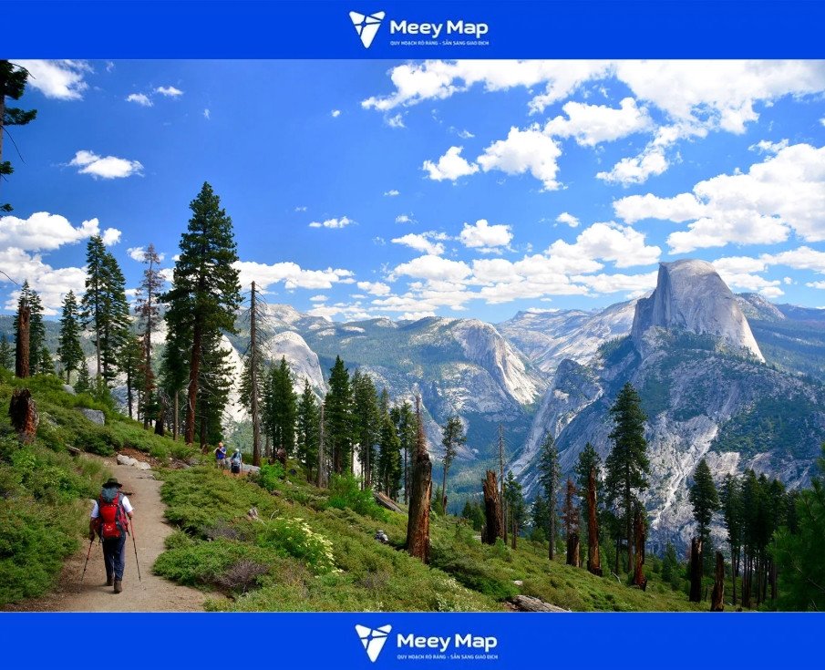 Yosemite National Park trên bản đồ du lịch Hoa Kỳ