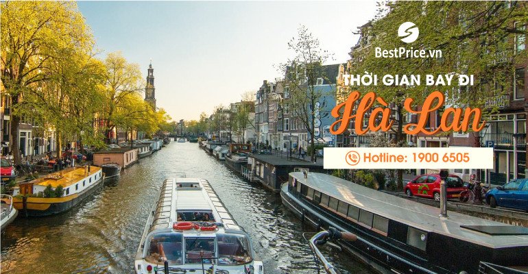 Bản đồ đường bay minh họa khoảng cách Hà Lan cách Việt Nam bao xa