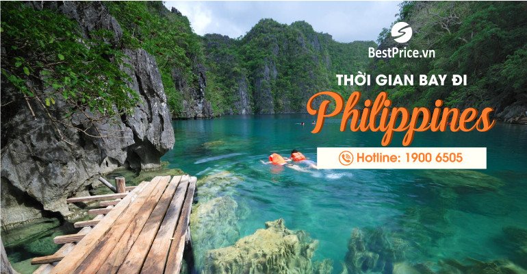 Bản đồ đường bay và thời gian ước tính Philippines cách Việt Nam bao xa