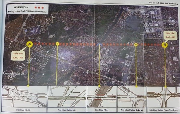 Bản đồ quy hoạch dự án đường Hồ Tây Ba Vì chồng lấn khu tái định cư Phú Diễn gây tranh cãi