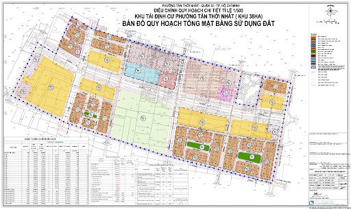 bản đồ quy hoạch khu tái định cư Tân Sơn Nhất