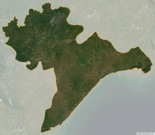 Bản đồ tỉnh Nam Định nhìn từ vệ tinh