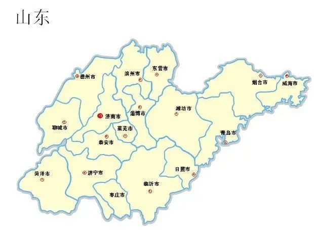 Bản đồ tỉnh Sơn Đông