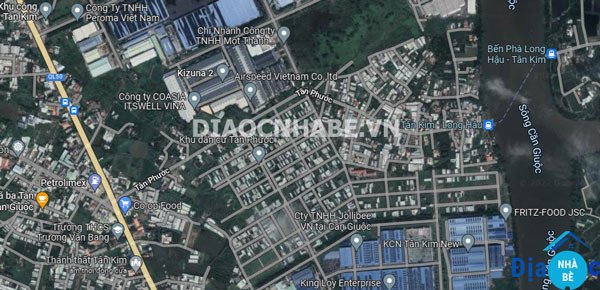 Bản đồ vị trí chiến lược của Khu Dân Cư Tân Kim Long An