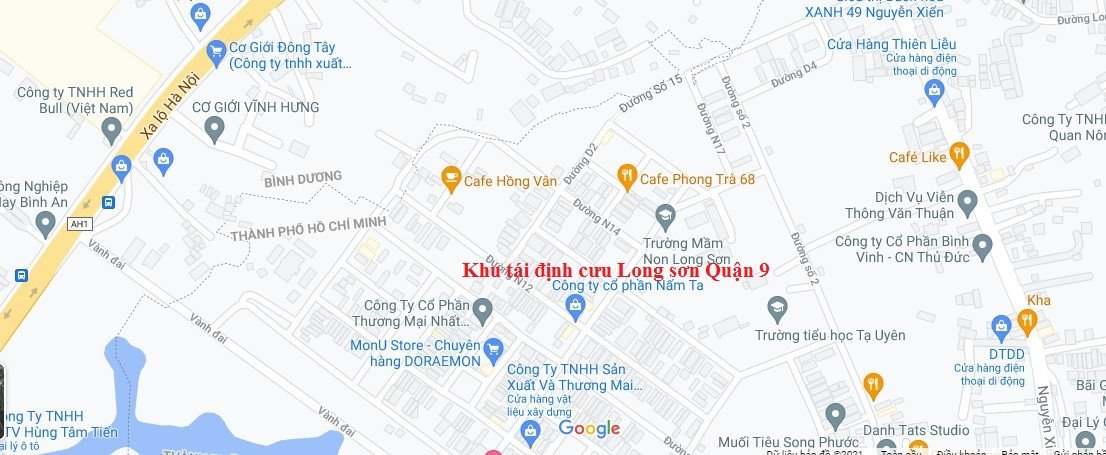 Bản đồ vị trí chiến lược của khu tái định cư Long Sơn trong quy hoạch thành phố
