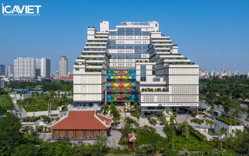 Bệnh viện Hồng Ngọc, địa điểm tiêm vắc xin xuất cảnh Mỹ ở Hà Nội