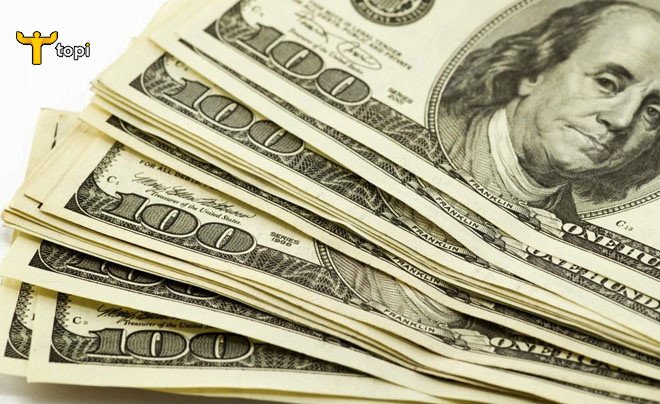 Biểu đồ thể hiện tỷ giá 100.000 đô la Mỹ quy đổi ra tiền Việt Nam.