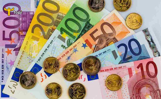 Các mệnh giá tiền xu và tiền giấy Euro đang lưu hành