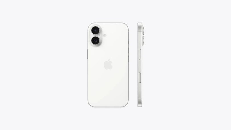 Điện thoại iPhone 16 màu trắng tinh khiết