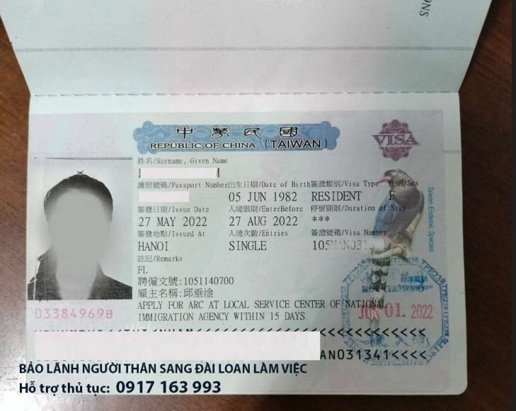 Gia đình Việt Nam đoàn tụ tại Đài Loan qua diện bảo lãnh định cư
