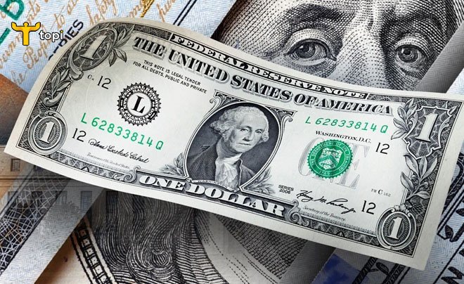 Hình ảnh tờ 1 Đô la Mỹ in chân dung Tổng thống George Washington, minh họa cho câu hỏi 1 Đô bằng bao nhiêu tiền Việt Nam.