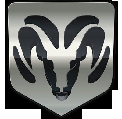 Logo Dodge với hai sọc đỏ nghiêng, biểu tượng của hãng xe Mỹ