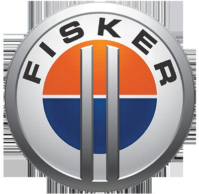 Logo Fisker với vòng tròn mở, biểu tượng sự hoàn hảo