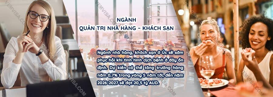 Ngành quản trị nhà hàng khách sạn, cơ hội định cư tại Úc